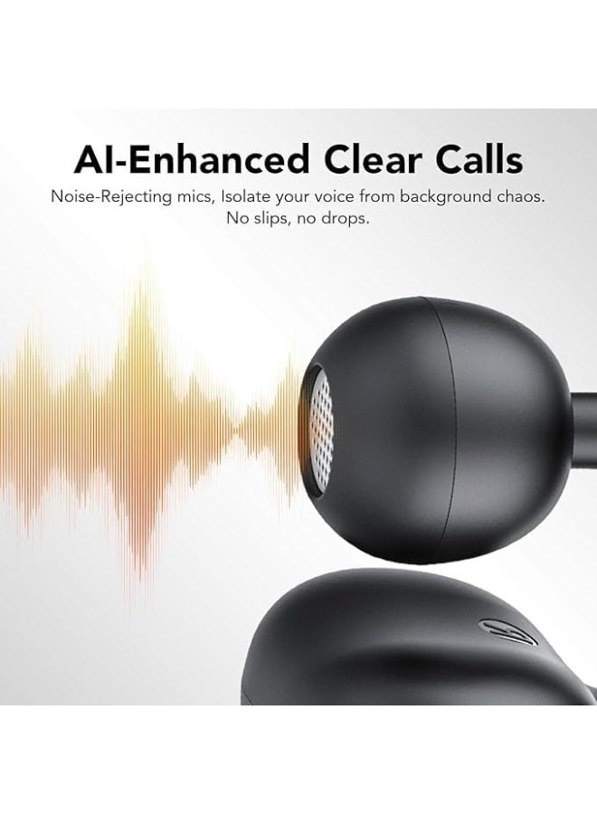 TAJ BAZAAR Ear Clip Earbuds Mini Open Ear Headphones Wireless Bluetooth Earphones for Sport Workout Driving Walking Running Compatible with iPhone Android - Image 4